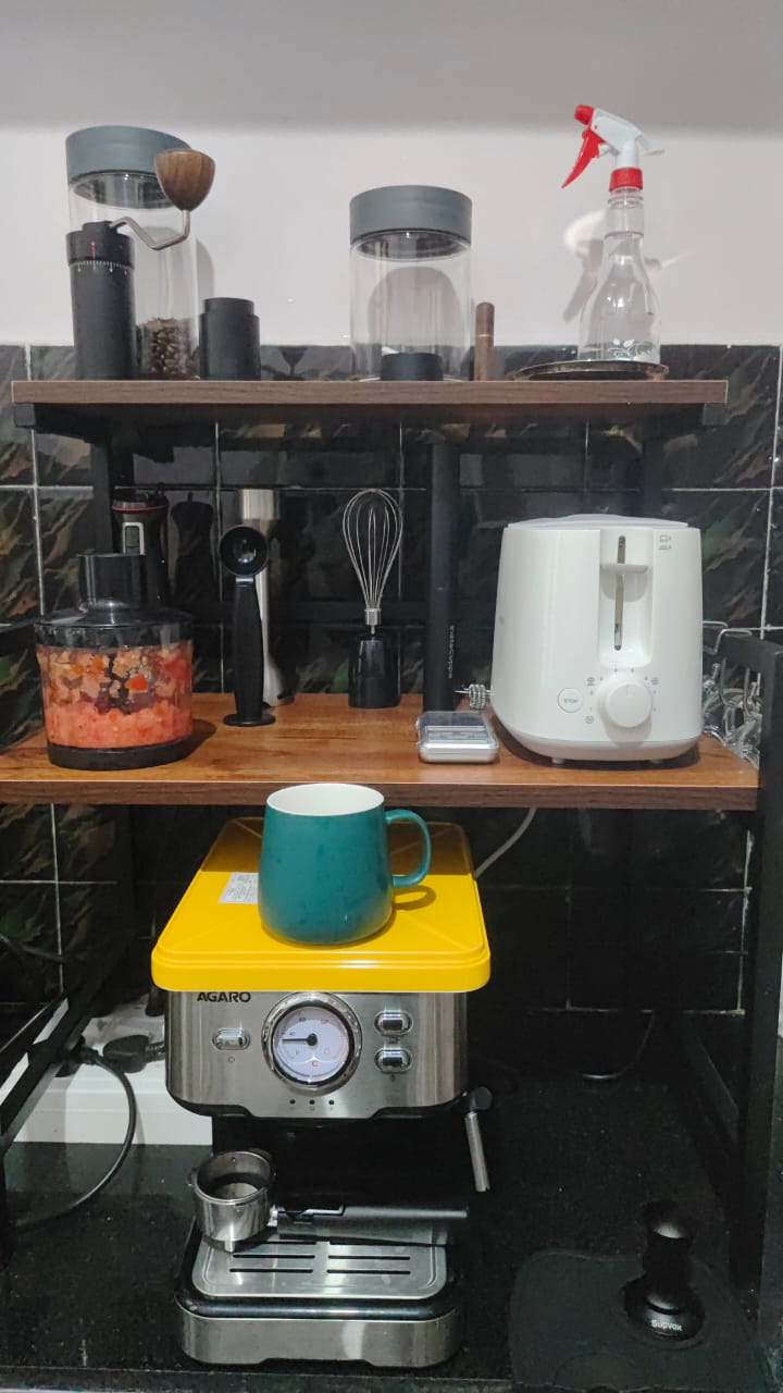 My $300 coffee setup that my dad thinks is proof of my poor life choices