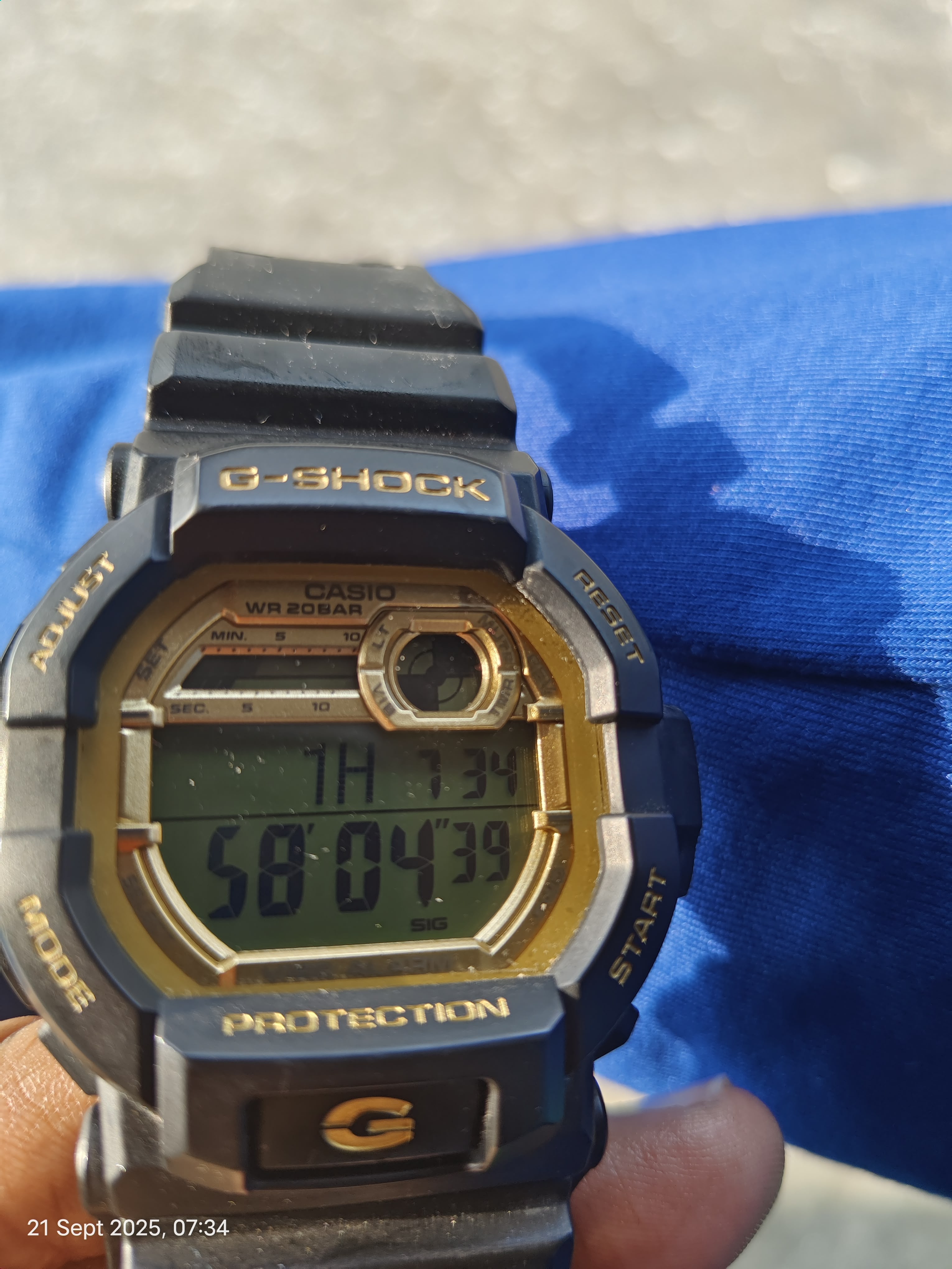 Picture of the timer on my watch saying 2 hours